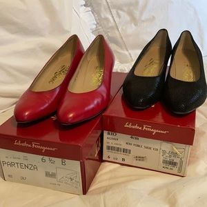 2 pair perfect bundle!! Low heel skimmers 6 1/2 B